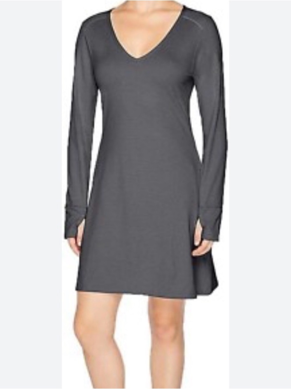 Stonewear Designs Veronica dress featuring a v-neck and thumbhole cuffs
Sz S